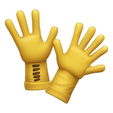 wolverine claws coming from a yellow glove sticker