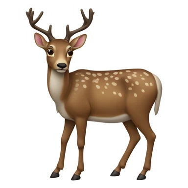 standing dear  sticker