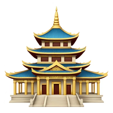 Temple, asian sticker
