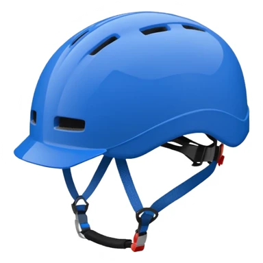 Blue Bicycle Helmet sticker