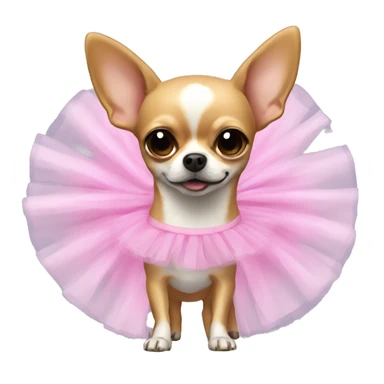 Chihuahua wearing tutu sticker