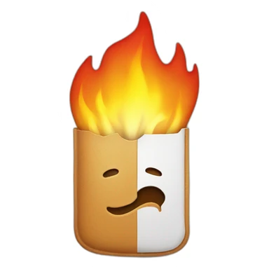 The iphone is on fire. sticker