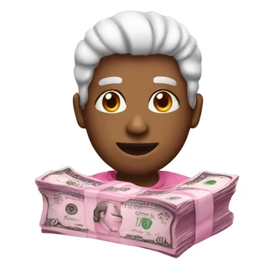 Pink money  sticker