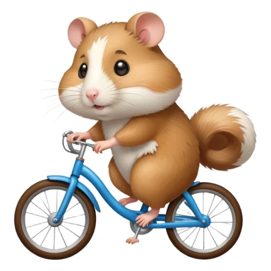 hamster ride a bike sticker