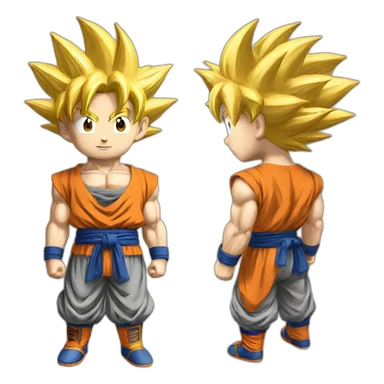 goku holding nuts sticker