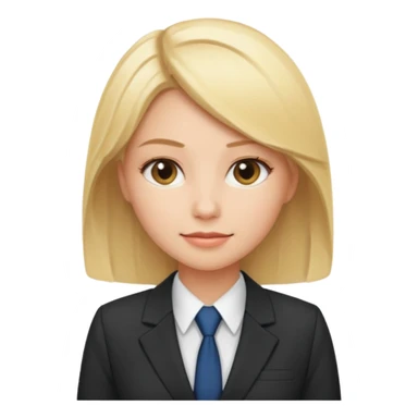 blonde womand, cute, from sector commercial sticker
