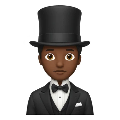 1800's African male sticker