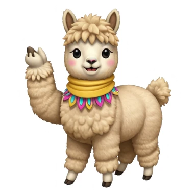 Alpaca dancing sticker