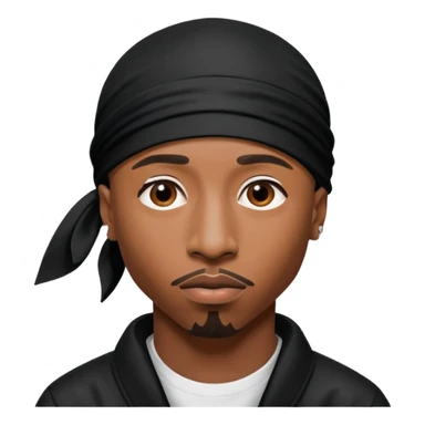 2Pac only face and durage sticker