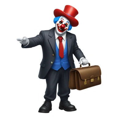A presidential clown sticker