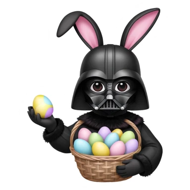 Darth Vader as Easter Bunny sticker
