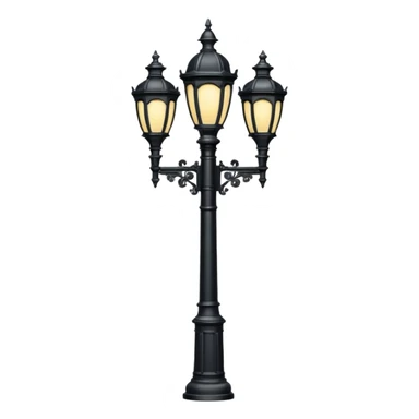 Classic street lamp post sticker