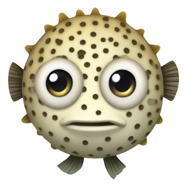 Pufferfish swimmer sticker