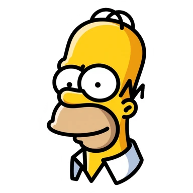 Homer Simpson sticker