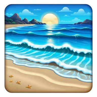 Bioluminescent Beach sticker