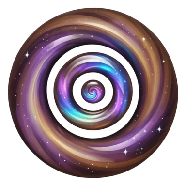 dark brown nebula crystal sticker