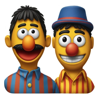 bert and ernie sticker