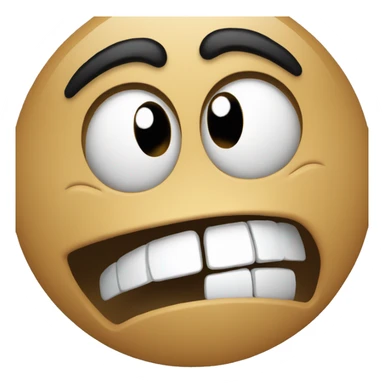 A face scratching ors fa e because it is stressed sticker