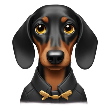 Secret agent dachshund  sticker