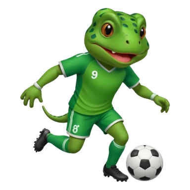Bufo playing soccer sticker