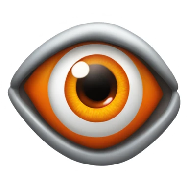 Orange evil eye  sticker