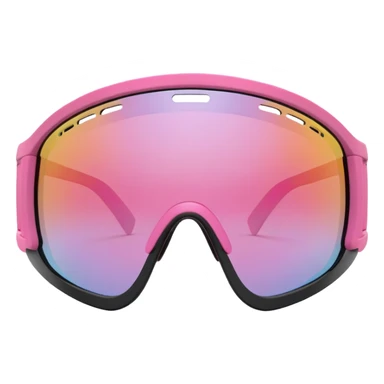 sporty pink shield visor sunglasses with ultra thick frame with rubber grip details, heavy-duty construction, substantial build, one-piece polarized lens sticker