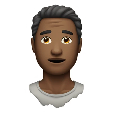 Man with wound sticker