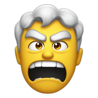 Angry and happy same time sticker