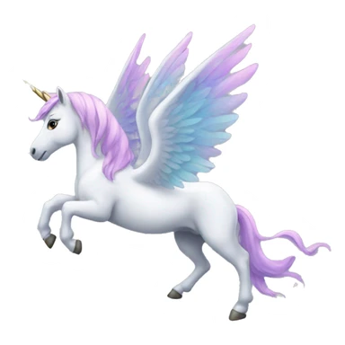 Winged unicorn sticker