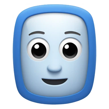 Computador azul  sticker