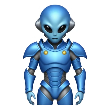 alien in blue armor





 sticker