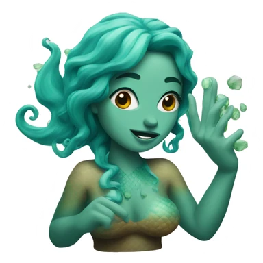 Mermaid stoned sticker
