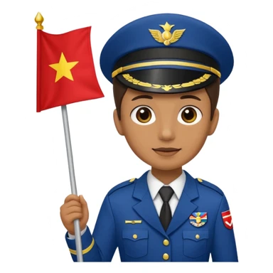 Guide + small flag, Tour Groups. sticker