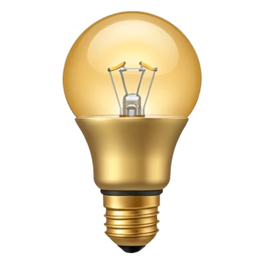 Smart Bulb gold sticker