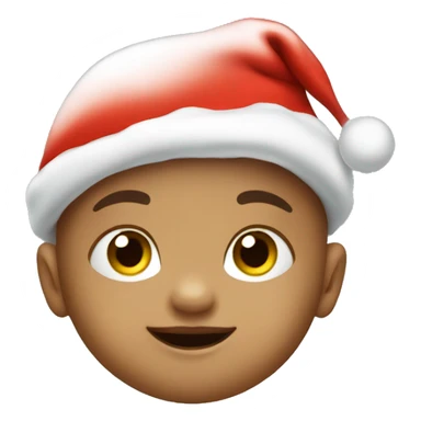 Baby with Santa hat sticker
