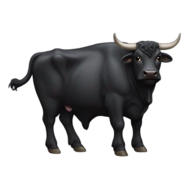 black BULL TERIER sticker