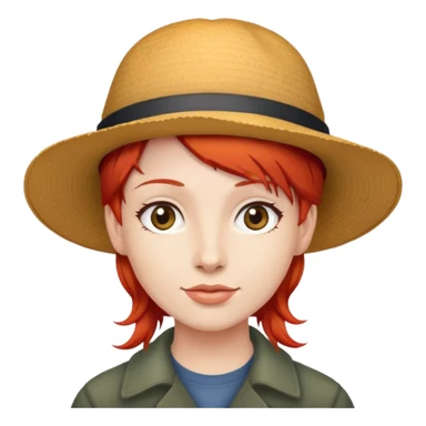 Cane rosso con cappello sticker