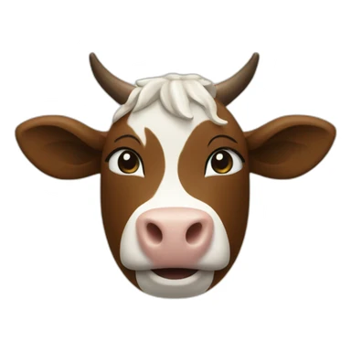 vache qui bois starbucks sticker