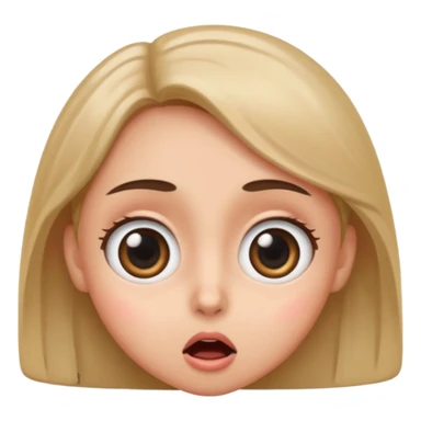 The 😳 emoji with big eyes sticker