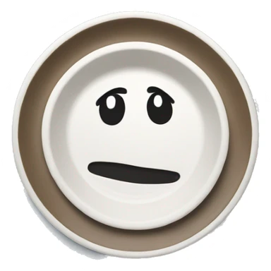 a paper plate with absolutely nothing on it  sticker