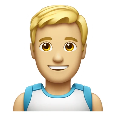 persona con un pie robótico haciendo gimnasia artística  sticker