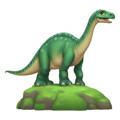 Dinosaure vert diplodocus sticker