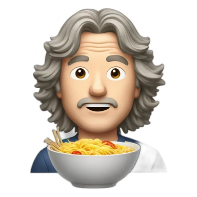 James May eat ramen sticker