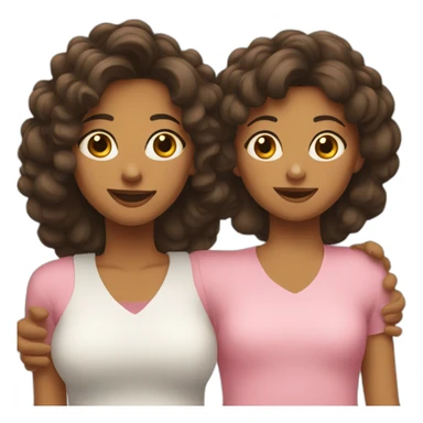 A snapshot of a mother and daughter sticker