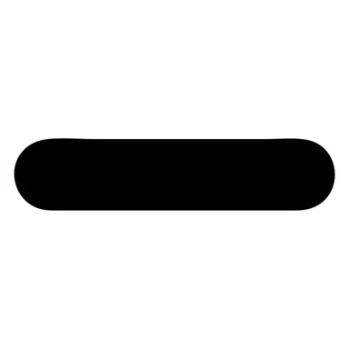 minus symbol, solid black fill, minimalist style, consistent line thickness sticker