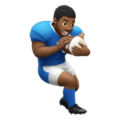 rugby tackle sticker