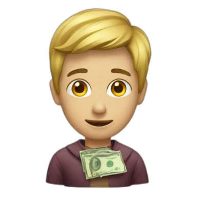 Local person with money sticker