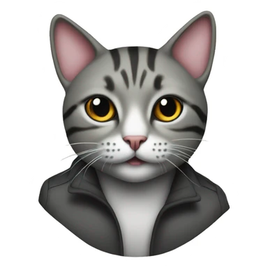 Cat in o block Chicago  sticker