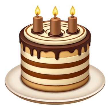 Tiramisu Birthday cake sticker