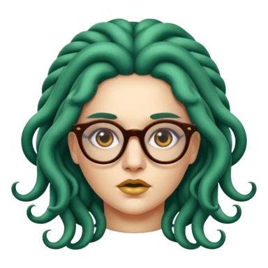 Medusa Versace with glasses  sticker